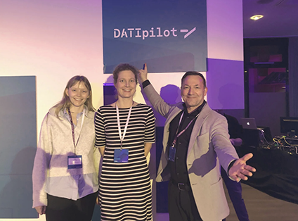 Nina Heiting, Dr Linda Kleemann and Prof Dr Klaus Fichter at the event
